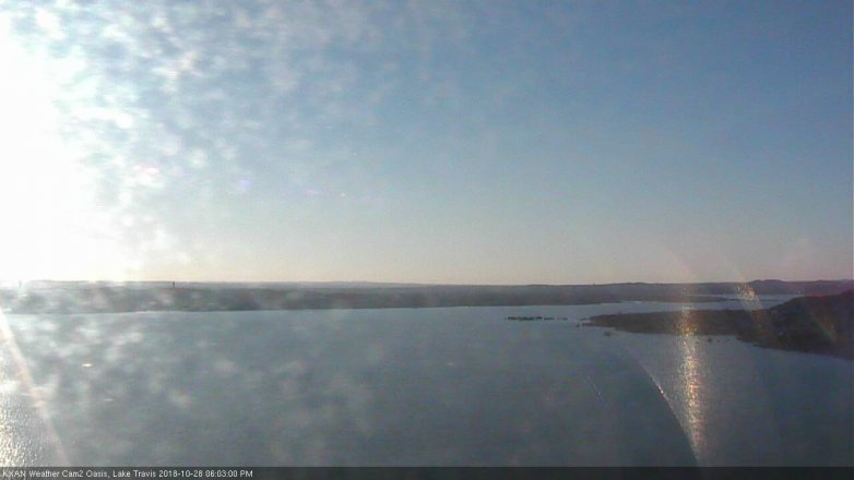 Lake Travis webcam, October 28, 2018 5:05 PM CT