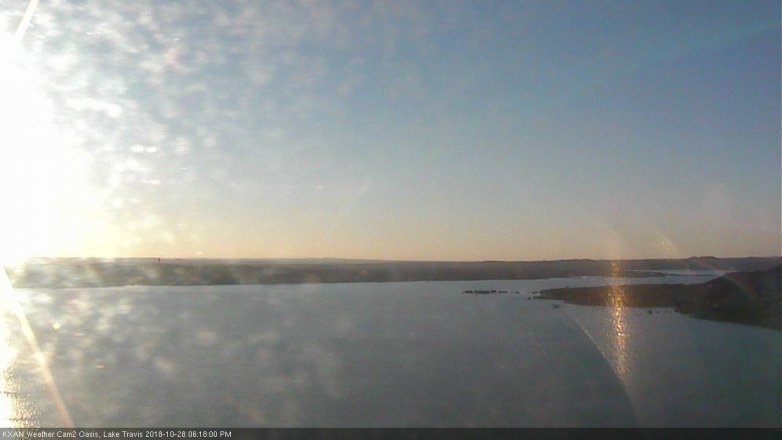 Lake Travis webcam, October 28, 2018 5:20 PM CT
