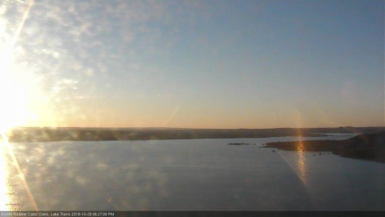 Lake Travis webcam, October 28, 2018 5:30 PM CT