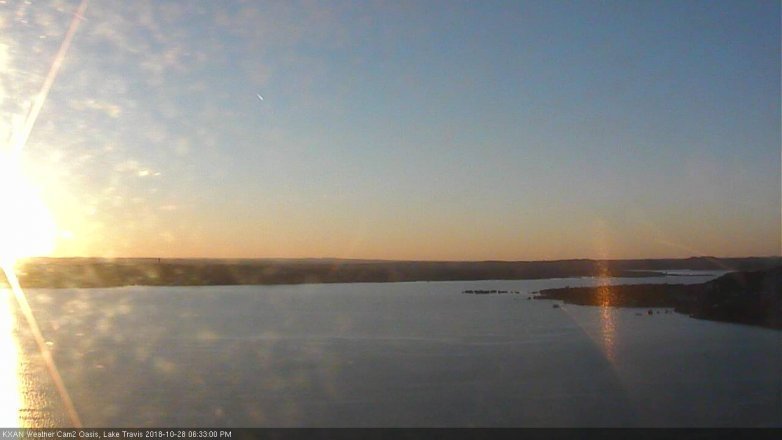 Lake Travis webcam, October 28, 2018 5:35 PM CT