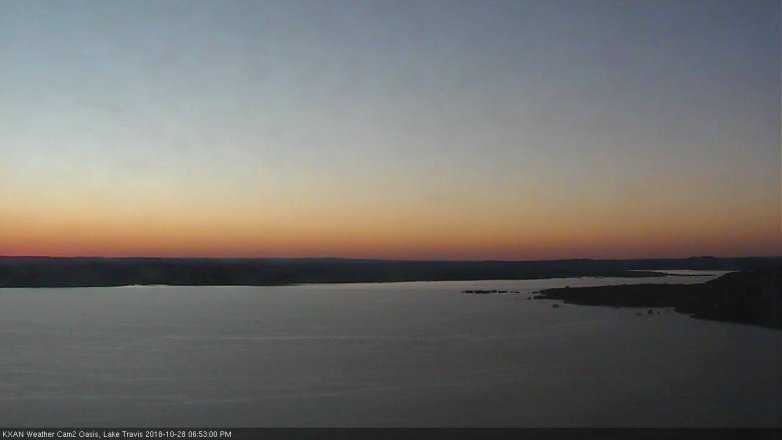 Lake Travis webcam, October 28, 2018 5:55 PM CT
