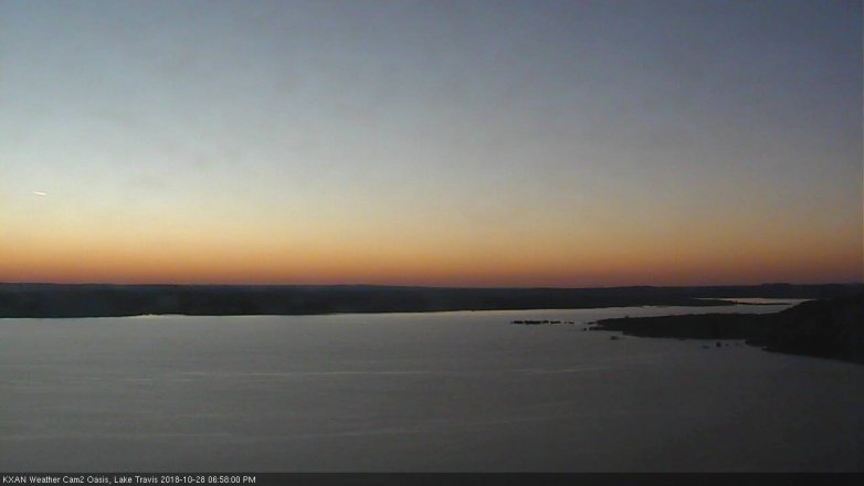 Lake Travis webcam, October 28, 2018 6:00 PM CT