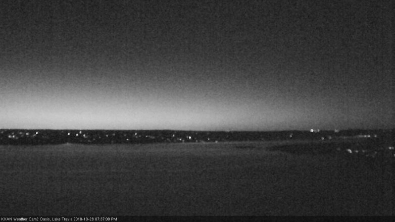 Lake Travis webcam, October 28, 2018 6:40 PM CT