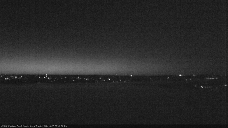 Lake Travis webcam, October 28, 2018 6:45 PM CT