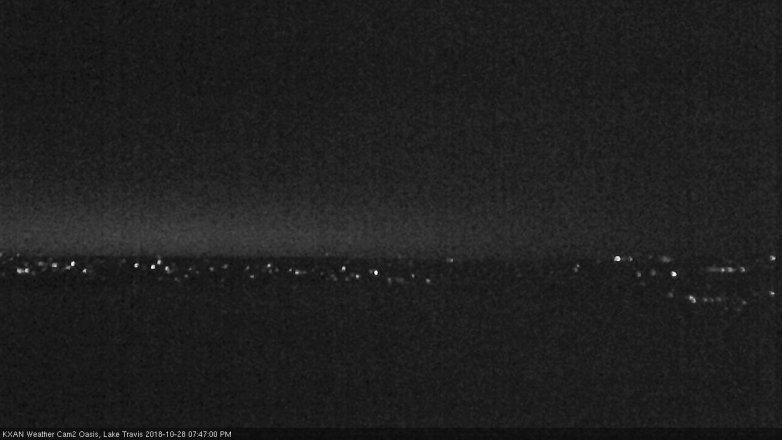 Lake Travis webcam, October 28, 2018 6:50 PM CT