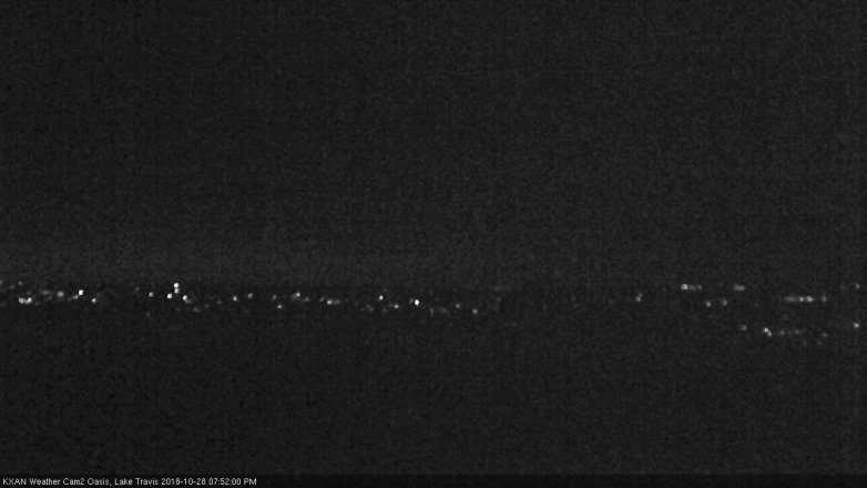 Lake Travis webcam, October 28, 2018 6:55 PM CT