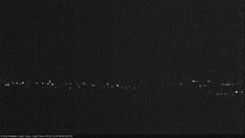 Lake Travis webcam, October 28, 2018 7:05 PM CT