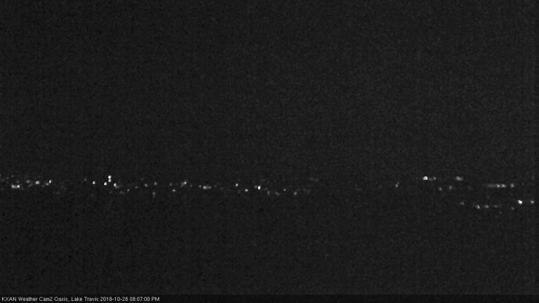 Lake Travis webcam, October 28, 2018 7:10 PM CT