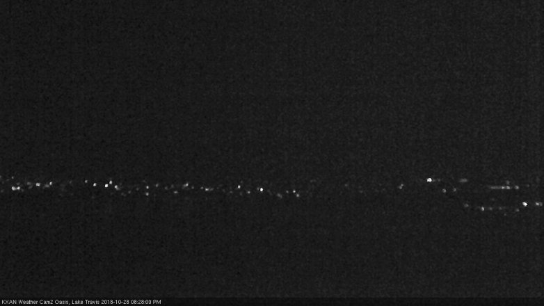 Lake Travis webcam, October 28, 2018 7:30 PM CT