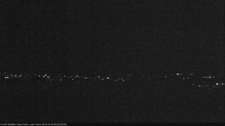 Lake Travis webcam, October 28, 2018 7:35 PM CT