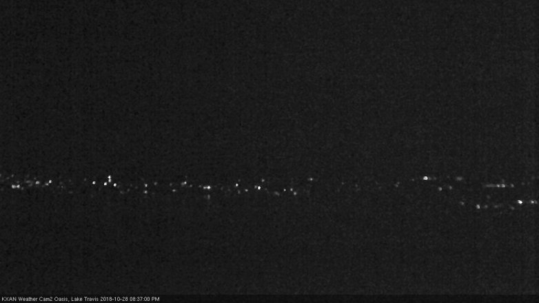 Lake Travis webcam, October 28, 2018 7:40 PM CT