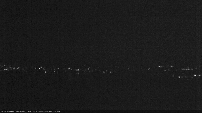 Lake Travis webcam, October 28, 2018 7:45 PM CT
