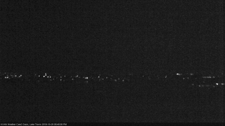 Lake Travis webcam, October 28, 2018 7:50 PM CT