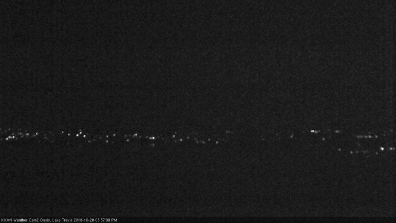Lake Travis webcam, October 28, 2018 8:00 PM CT