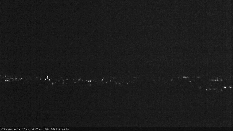 Lake Travis webcam, October 28, 2018 8:05 PM CT