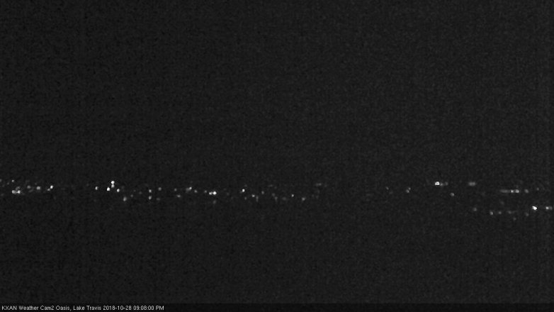 Lake Travis webcam, October 28, 2018 8:10 PM CT