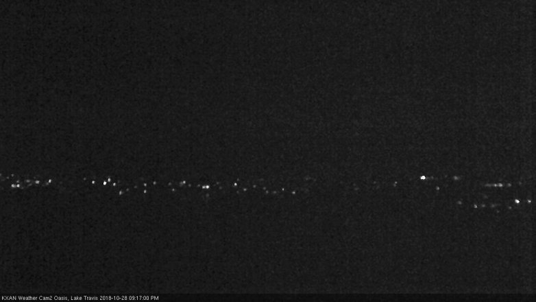 Lake Travis webcam, October 28, 2018 8:20 PM CT