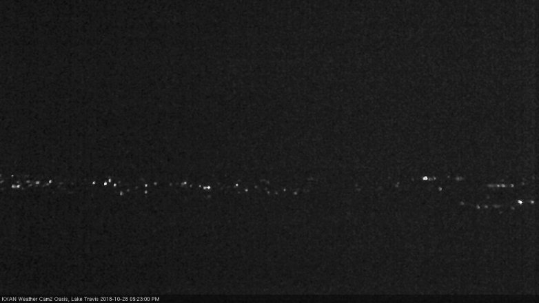 Lake Travis webcam, October 28, 2018 8:25 PM CT