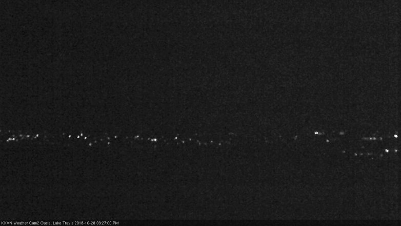 Lake Travis webcam, October 28, 2018 8:30 PM CT