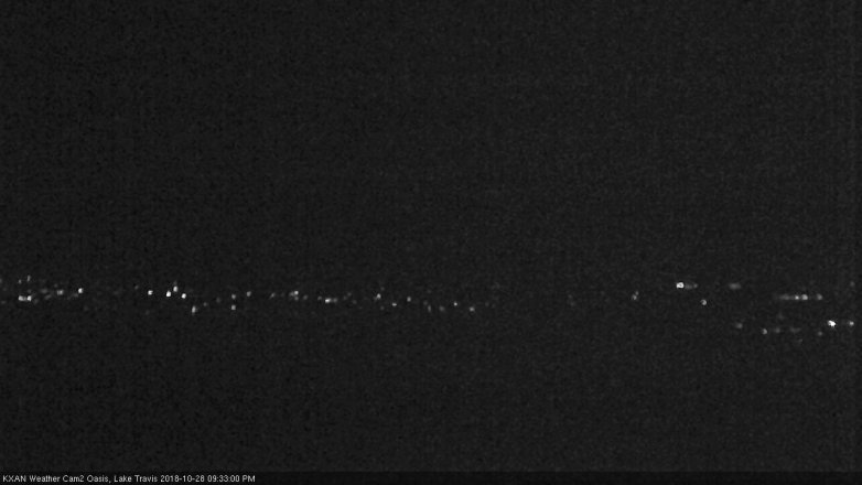 Lake Travis webcam, October 28, 2018 8:35 PM CT