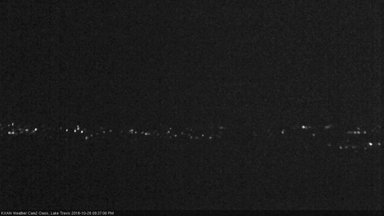 Lake Travis webcam, October 28, 2018 8:40 PM CT