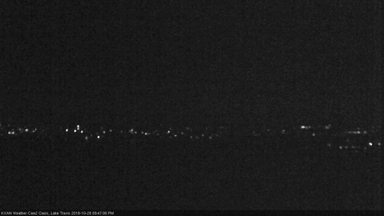 Lake Travis webcam, October 28, 2018 8:50 PM CT