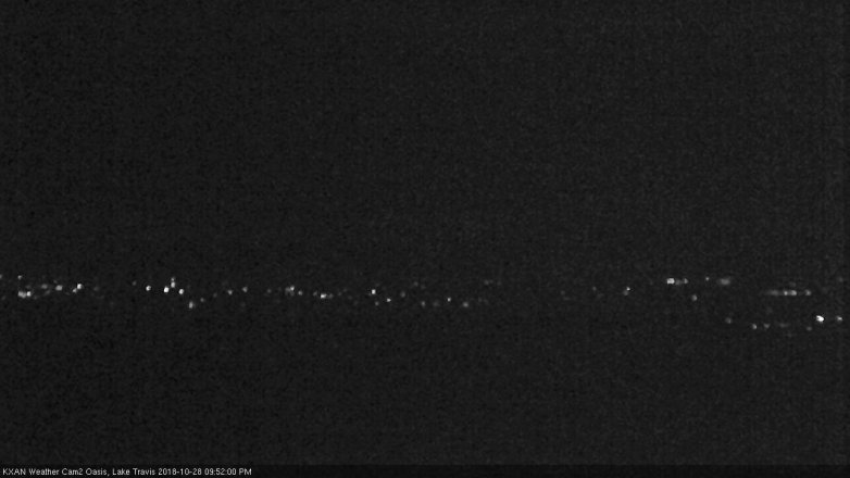 Lake Travis webcam, October 28, 2018 8:55 PM CT