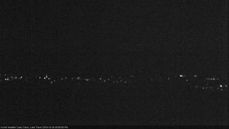 Lake Travis webcam, October 28, 2018 9:00 PM CT