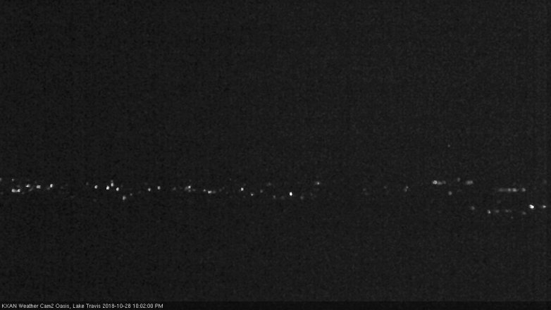 Lake Travis webcam, October 28, 2018 9:05 PM CT