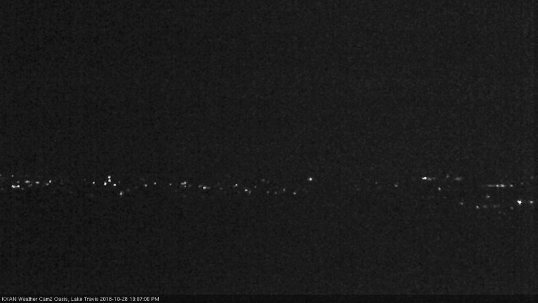 Lake Travis webcam, October 28, 2018 9:10 PM CT