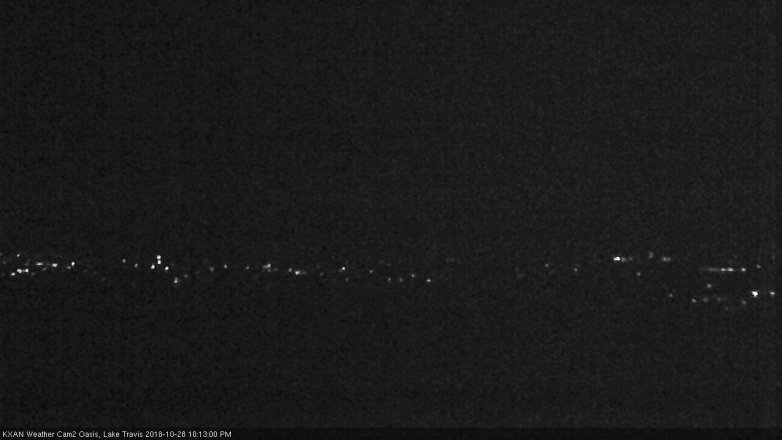 Lake Travis webcam, October 28, 2018 9:15 PM CT