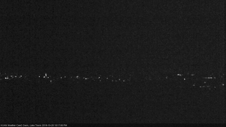 Lake Travis webcam, October 28, 2018 9:20 PM CT