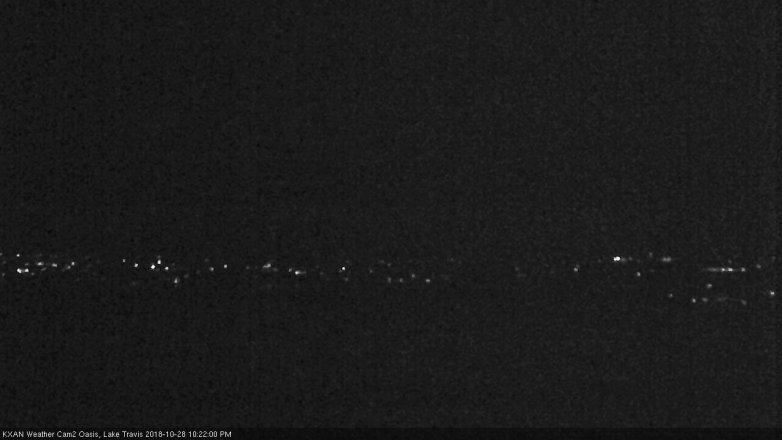 Lake Travis webcam, October 28, 2018 9:25 PM CT