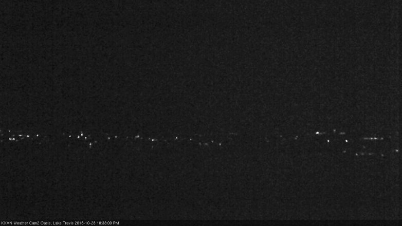 Lake Travis webcam, October 28, 2018 9:35 PM CT