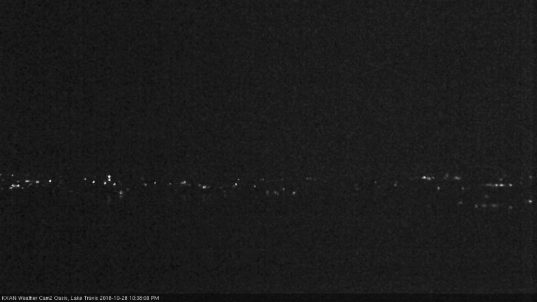 Lake Travis webcam, October 28, 2018 9:40 PM CT