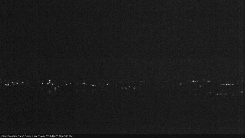 Lake Travis webcam, October 28, 2018 9:45 PM CT
