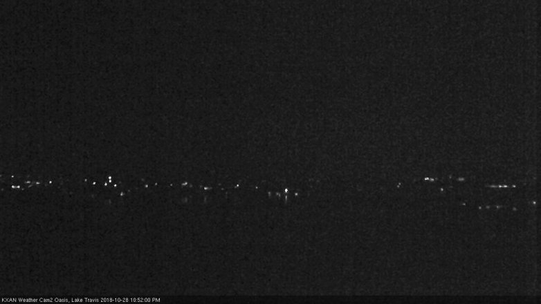 Lake Travis webcam, October 28, 2018 9:55 PM CT