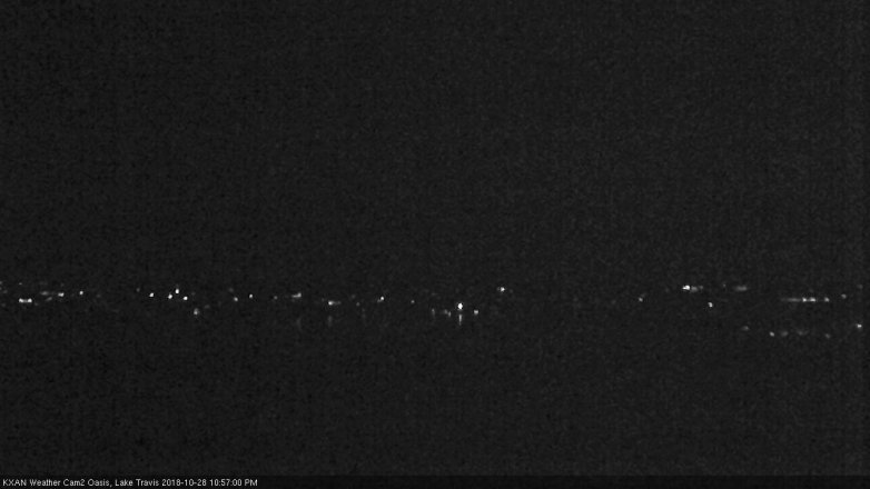 Lake Travis webcam, October 28, 2018 10:00 PM CT
