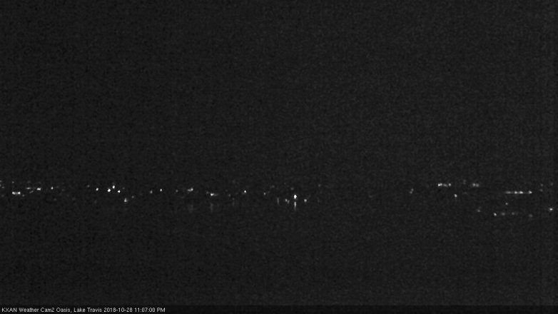 Lake Travis webcam, October 28, 2018 10:10 PM CT