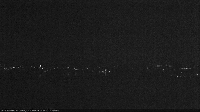 Lake Travis webcam, October 28, 2018 10:15 PM CT