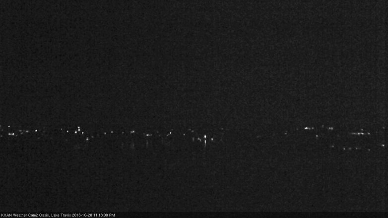 Lake Travis webcam, October 28, 2018 10:20 PM CT