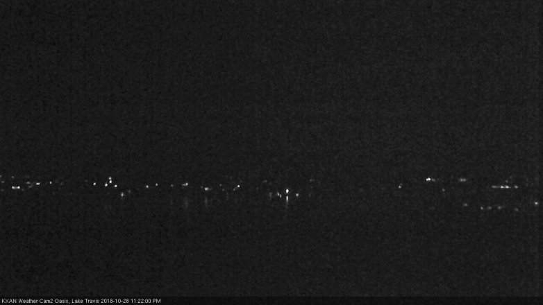 Lake Travis webcam, October 28, 2018 10:25 PM CT