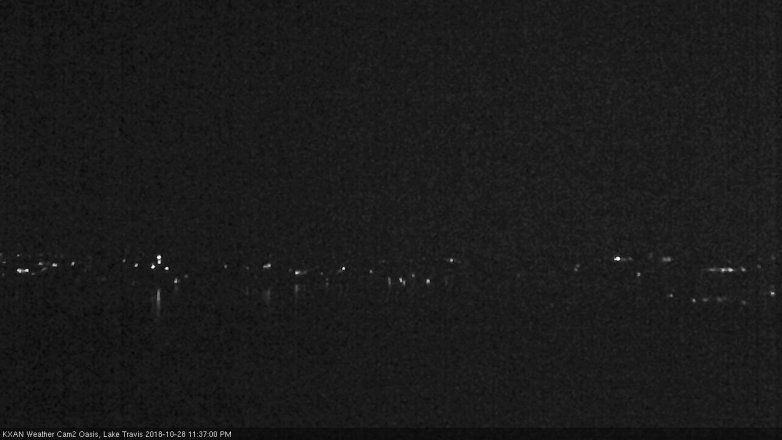 Lake Travis webcam, October 28, 2018 10:40 PM CT