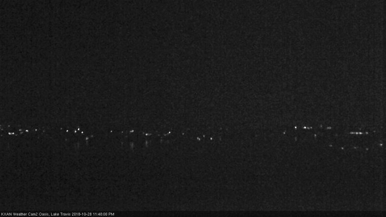Lake Travis webcam, October 28, 2018 10:50 PM CT