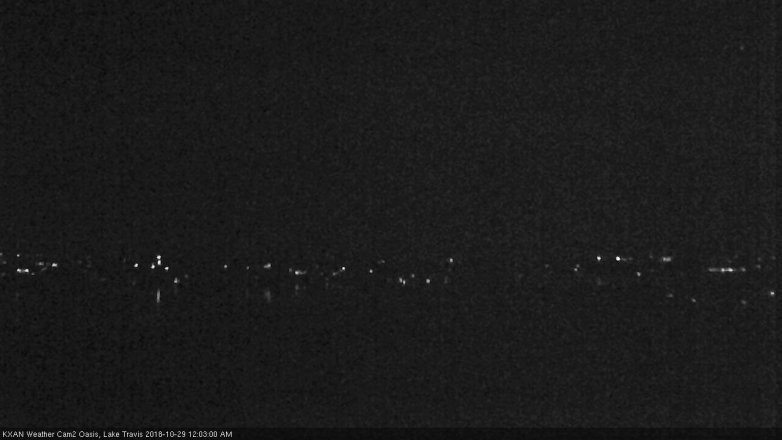 Lake Travis webcam, October 28, 2018 11:05 PM CT