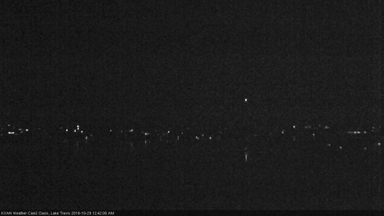 Lake Travis webcam, October 28, 2018 11:45 PM CT