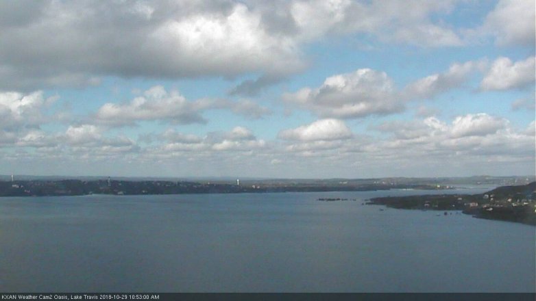 Lake Travis webcam, October 29, 2018 9:55 AM CT