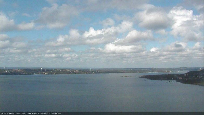 Lake Travis webcam, October 29, 2018 10:05 AM CT
