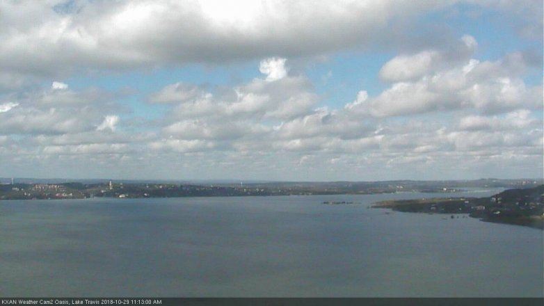 Lake Travis webcam, October 29, 2018 10:15 AM CT