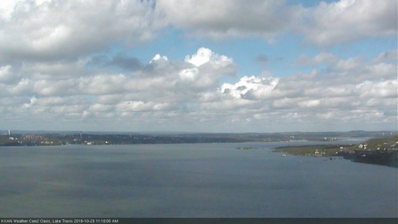 Lake Travis webcam, October 29, 2018 10:20 AM CT